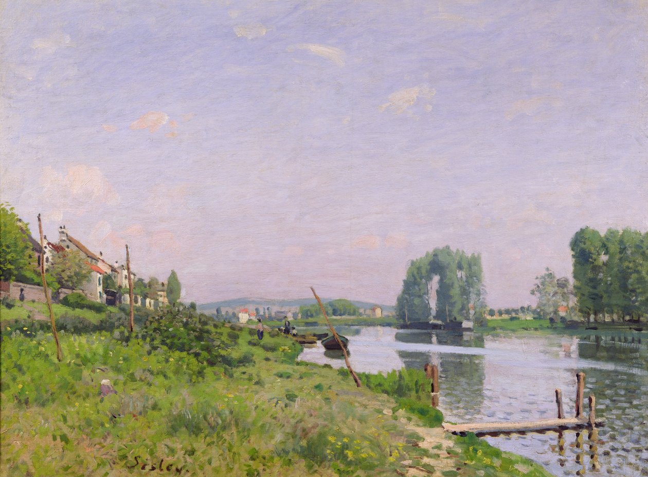 Ile Saint-Denis, 1872 de Alfred Sisley