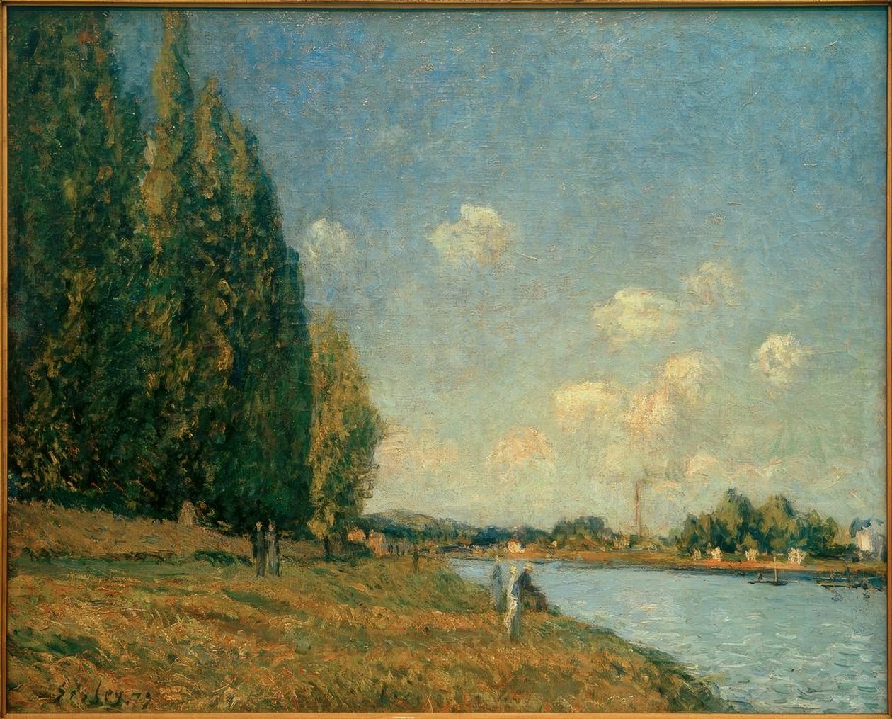 El Sena en Billancourt de Alfred Sisley