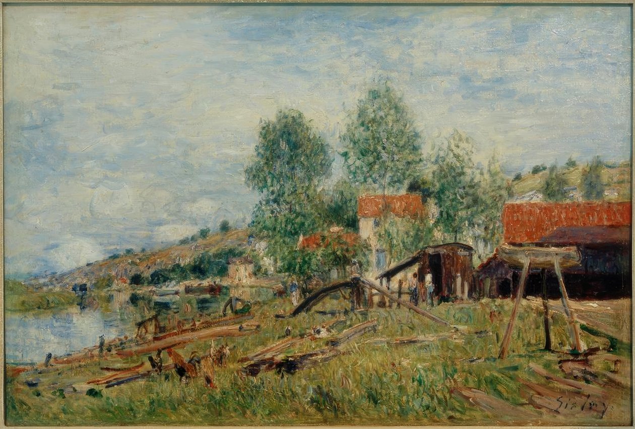 El sitio en St. Mammès de Alfred Sisley