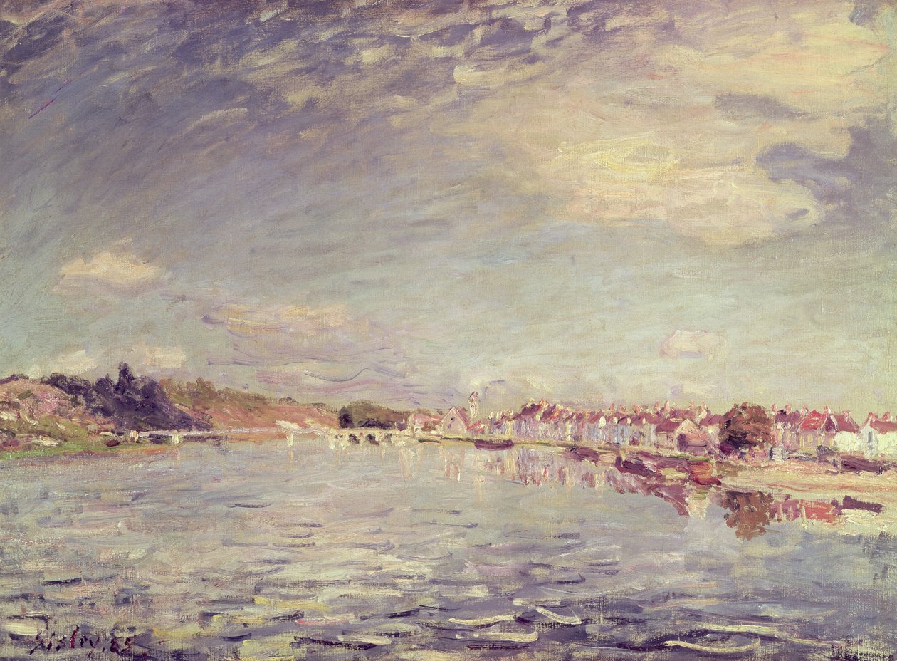 Saint-Mammes, 1885 de Alfred Sisley