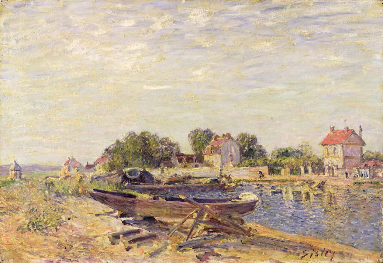 El Loing en Saint-Mammès de Alfred Sisley