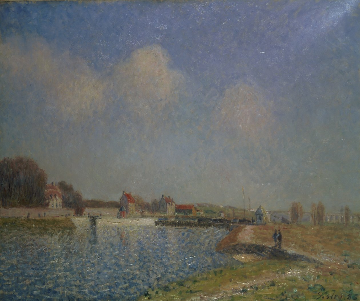 El Loing en Saint-Mammes, 1885 de Alfred Sisley