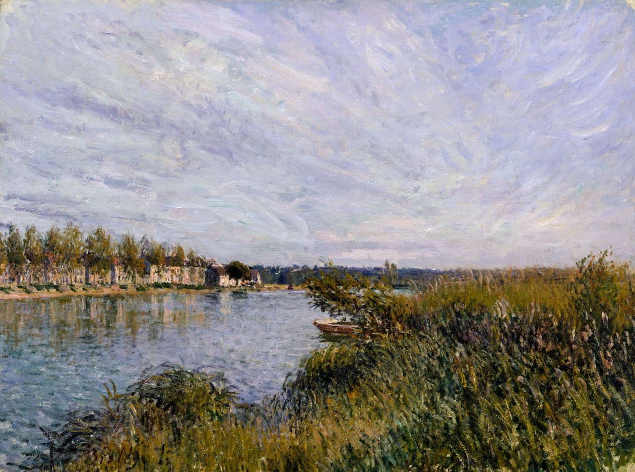 Vista de Saint-Mammès de Alfred Sisley