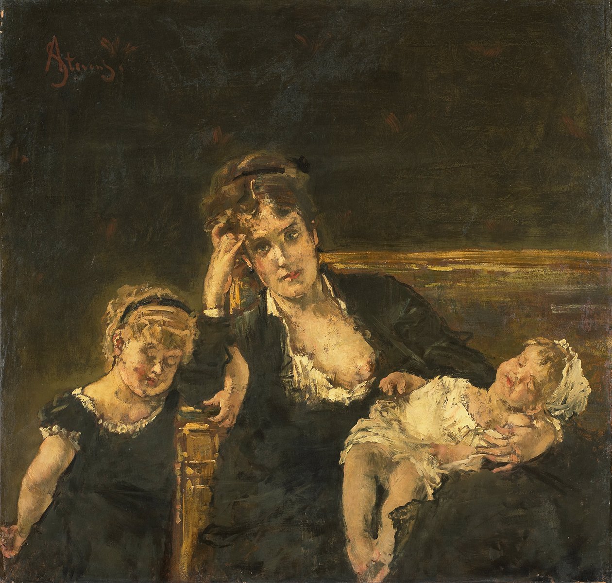 La viuda de Alfred Emile Stevens