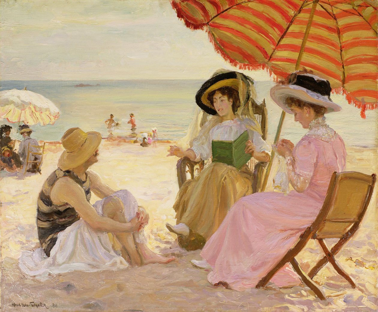 La playa, 1929 de Alfred Victor Fournier
