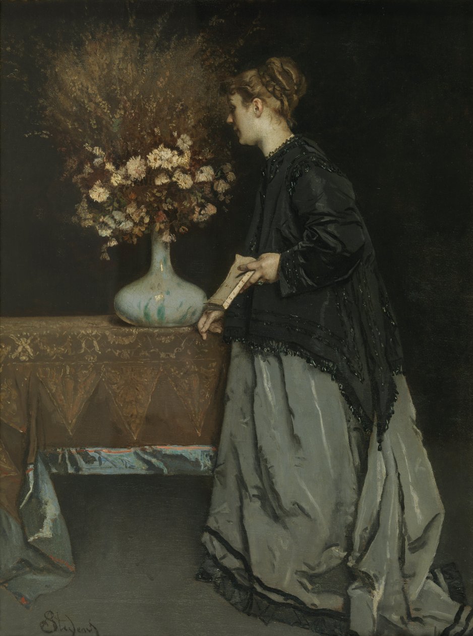 Flores de otoño de Alfred Emile Stevens