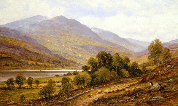 Snowdonia (posible Lago Gwynant) de Alfred Augustus Glendening