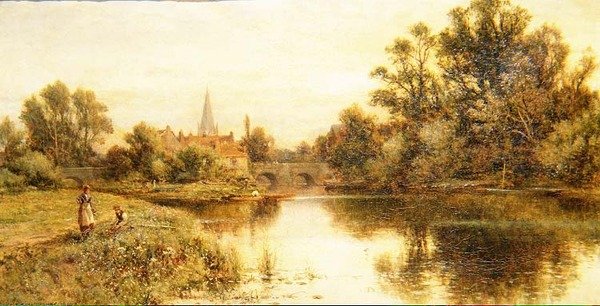 El Támesis en Marlow de Alfred Augustus Glendening