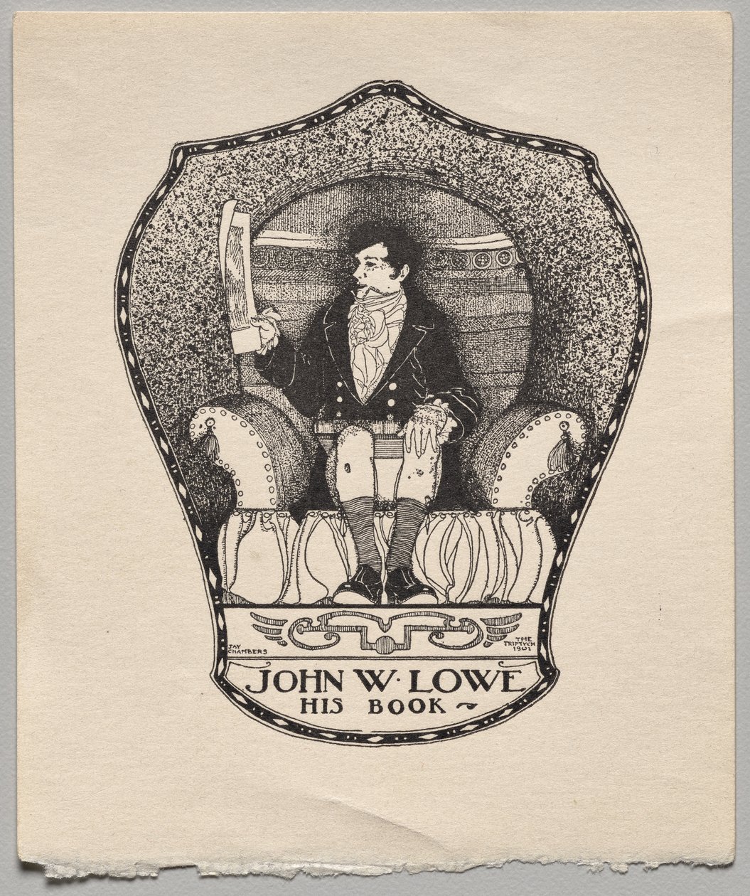 Exlibris: John W. Lowe de Alfred Dawson