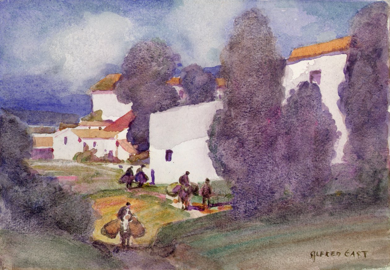 Un pueblo mediterráneo de Alfred East