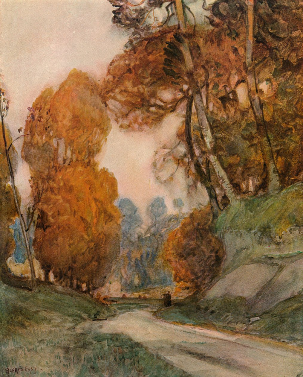 Otoño, c1844-1906, 1906 de Alfred East