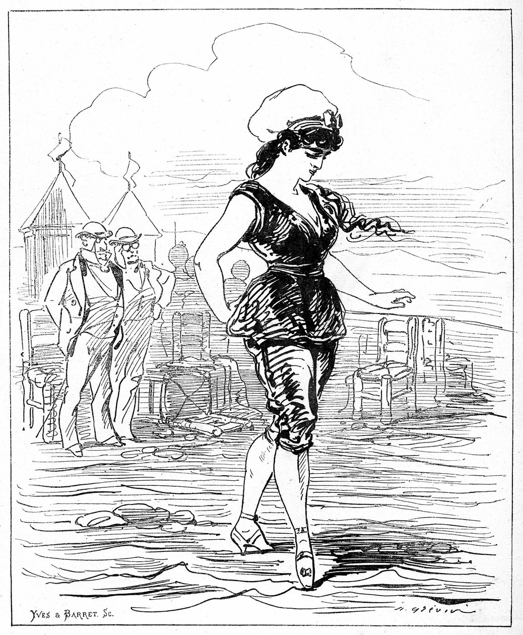 Ilustración para "El espíritu de las mujeres" de Alfred Grevin