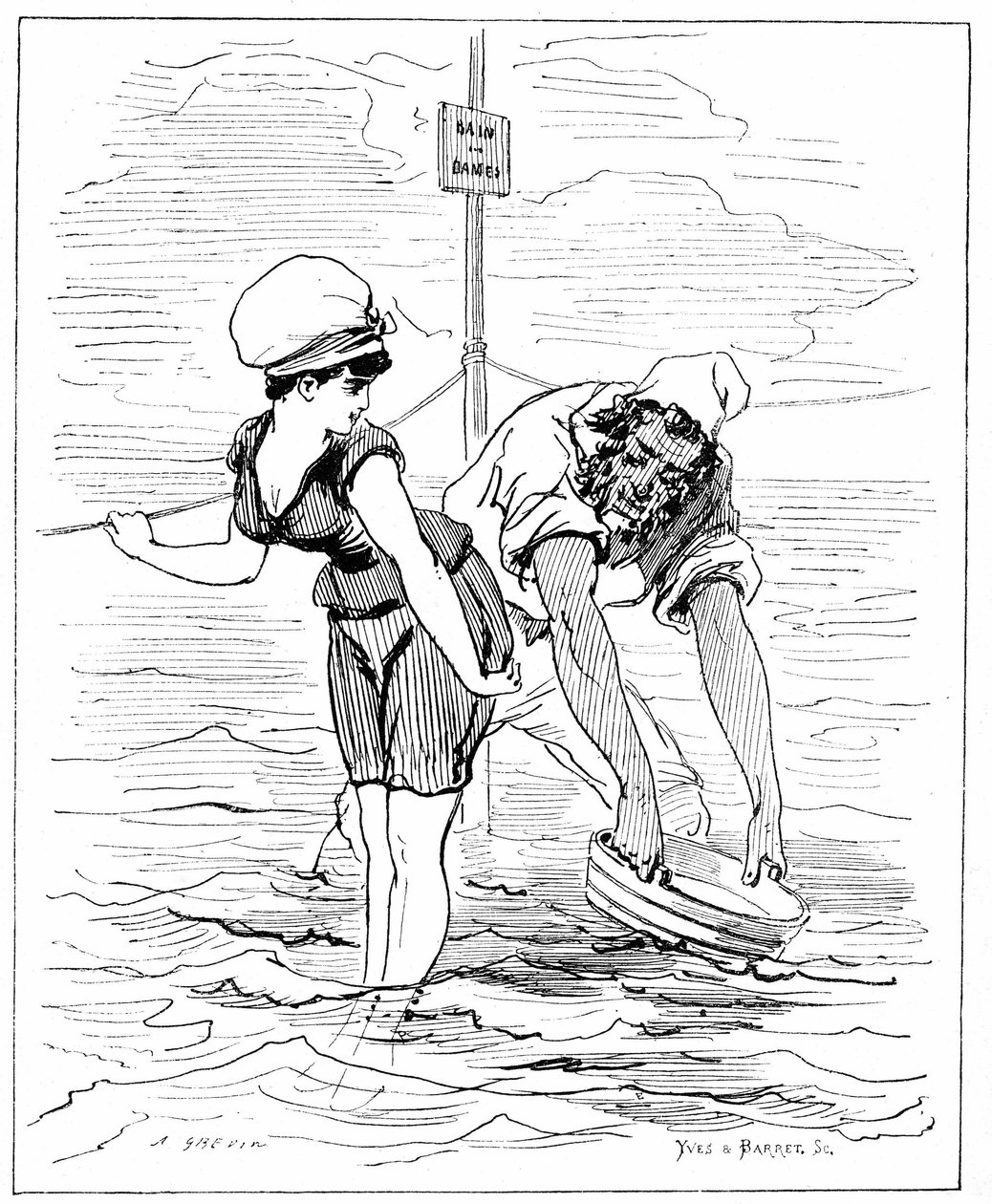 Ilustración para "El espíritu de las mujeres" de Alfred Grevin