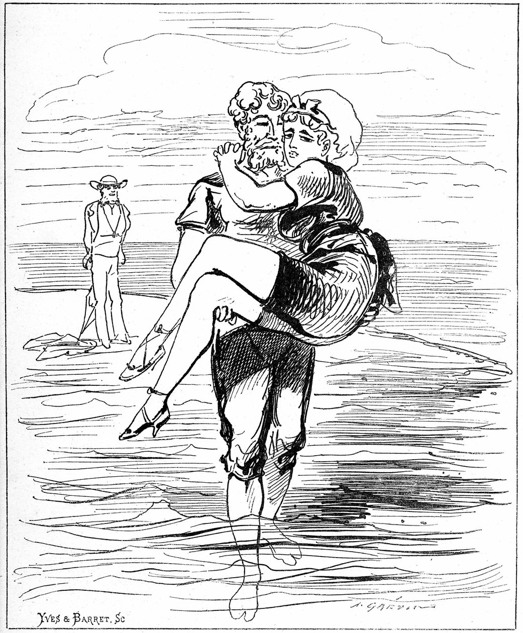 Ilustración para "El espíritu de las mujeres" de Alfred Grevin