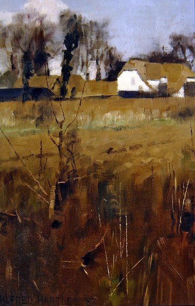 Paisaje al aire libre de Alfred Hartley