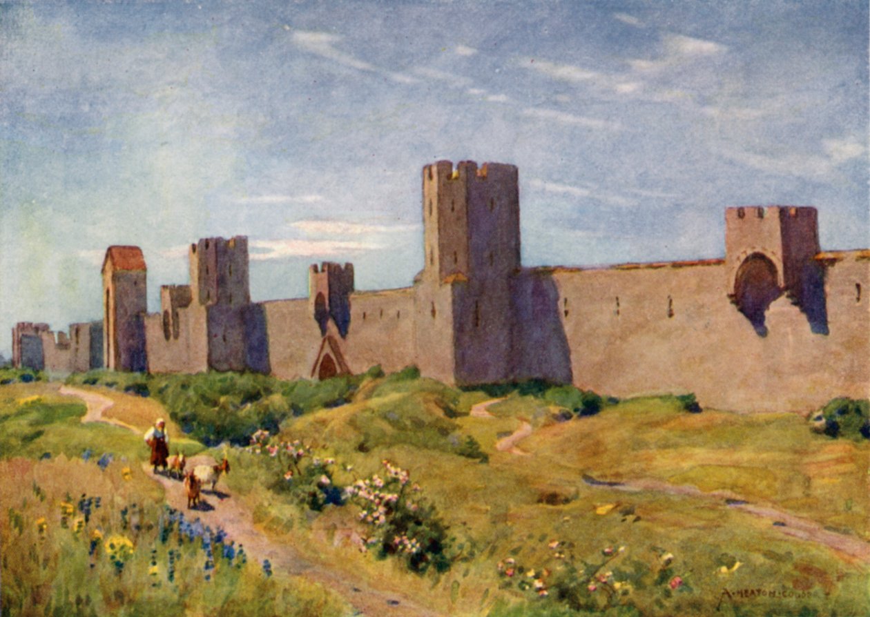 Las murallas de Visby de Alfred Heaton Cooper