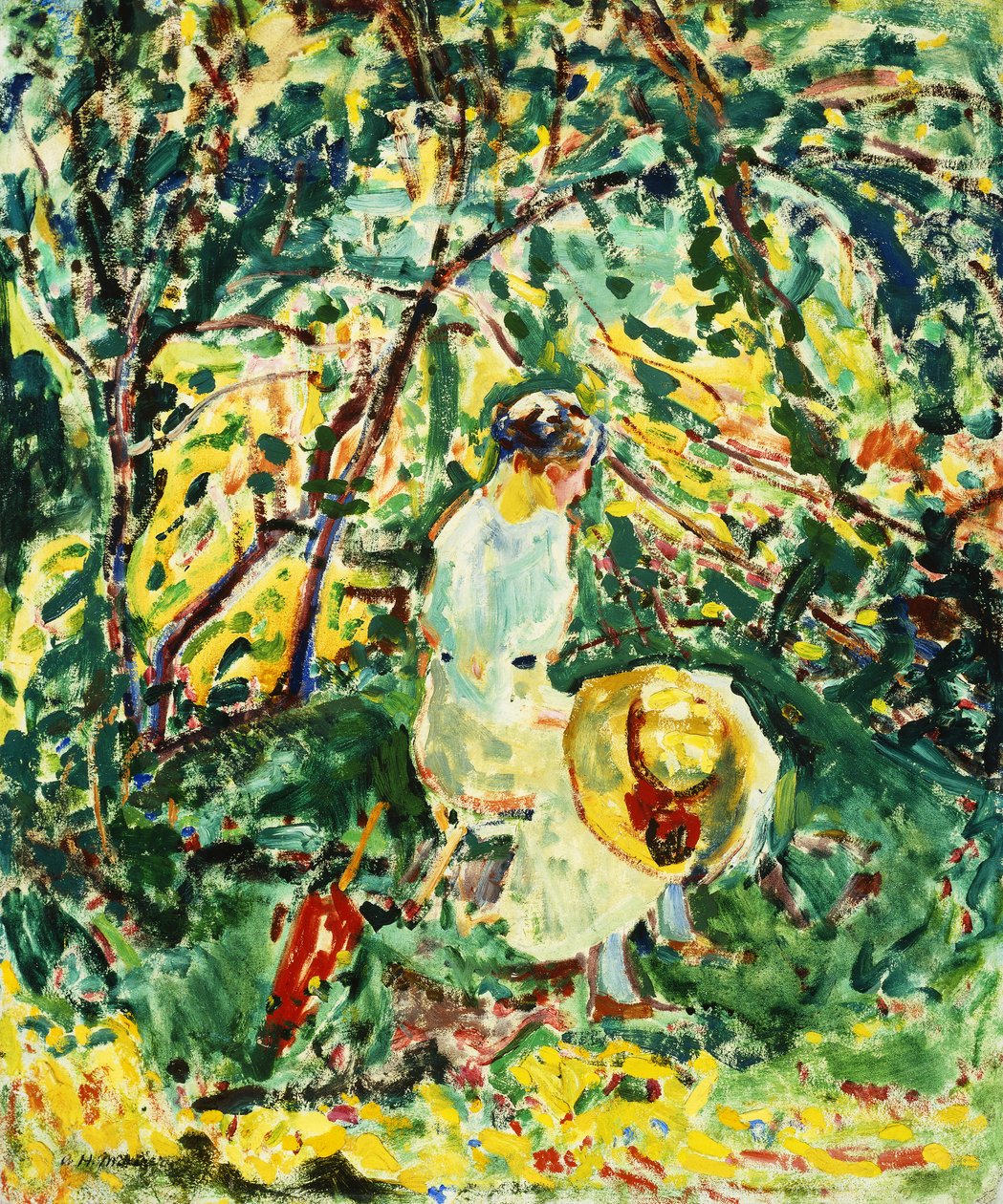 Mujer en un jardín, c.1907 de Alfred Henry Maurer