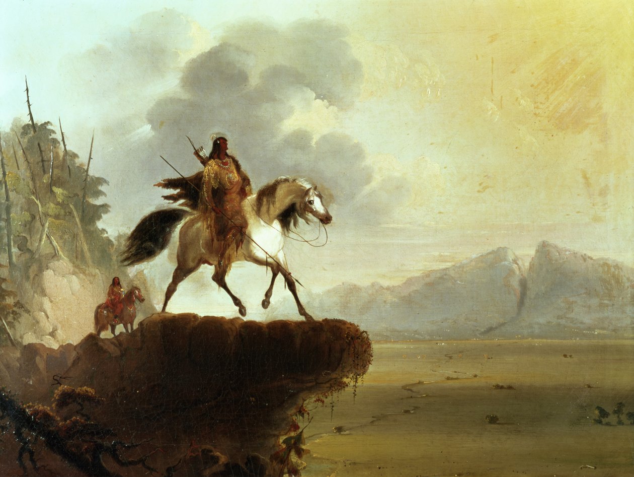 Indios Serpiente de Alfred Jacob Miller