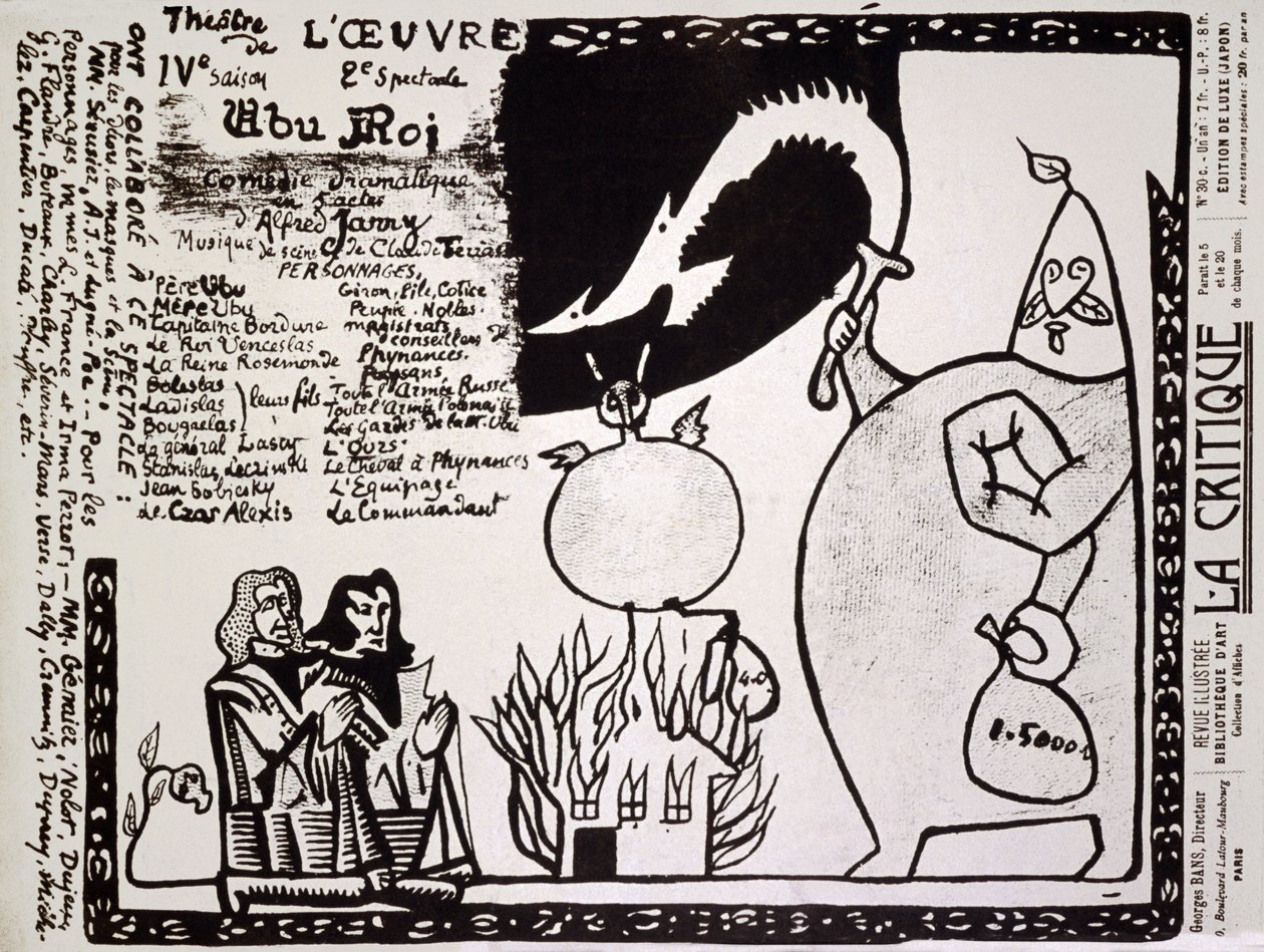 Rey Ubu. 1896 (cartel) de Alfred Jarry
