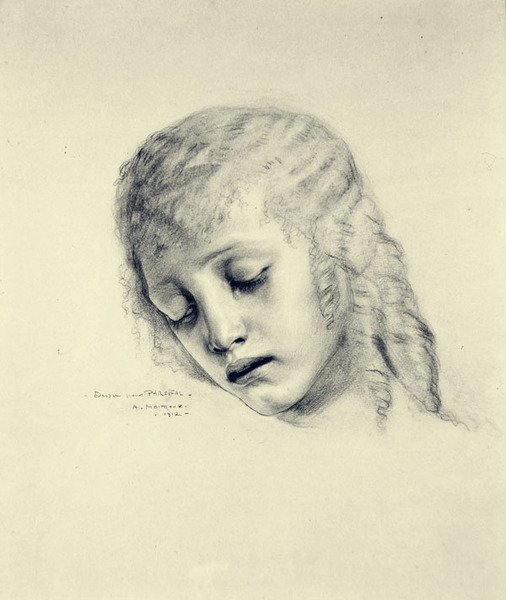 Boceto para Parsifal de Alfred Moitroux