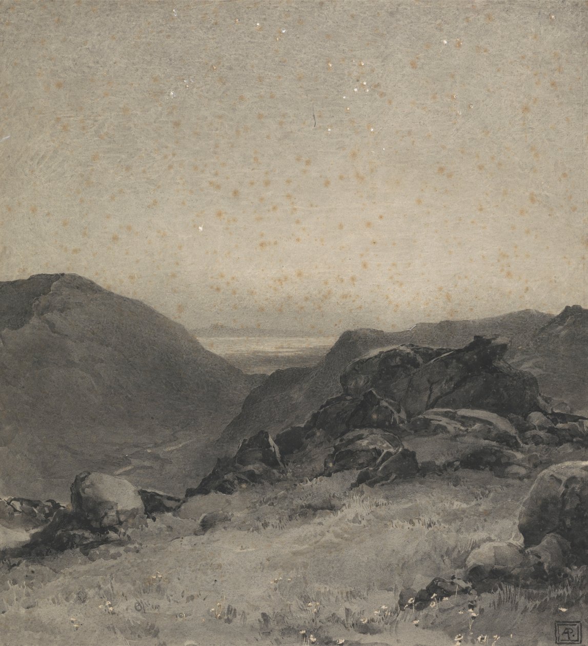 Paisaje rocoso de Alfred Parsons