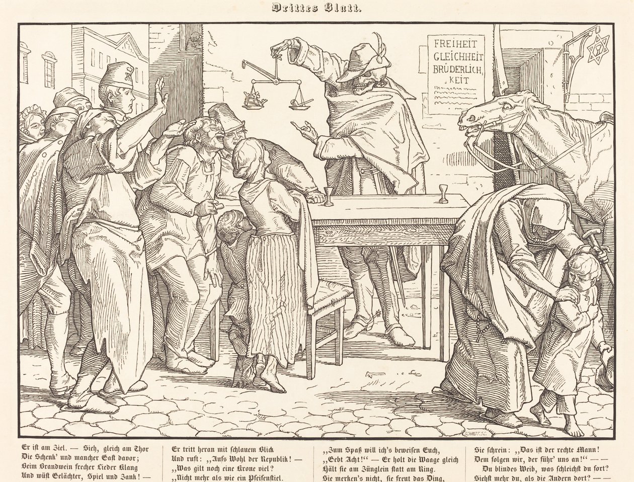 Auch ein Todtentanz III de Alfred Rethel