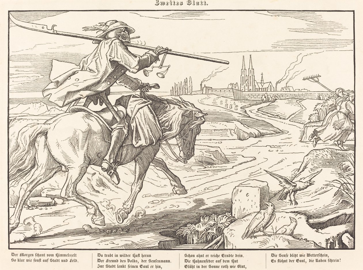 También una danza de la muerte II de Alfred Rethel
