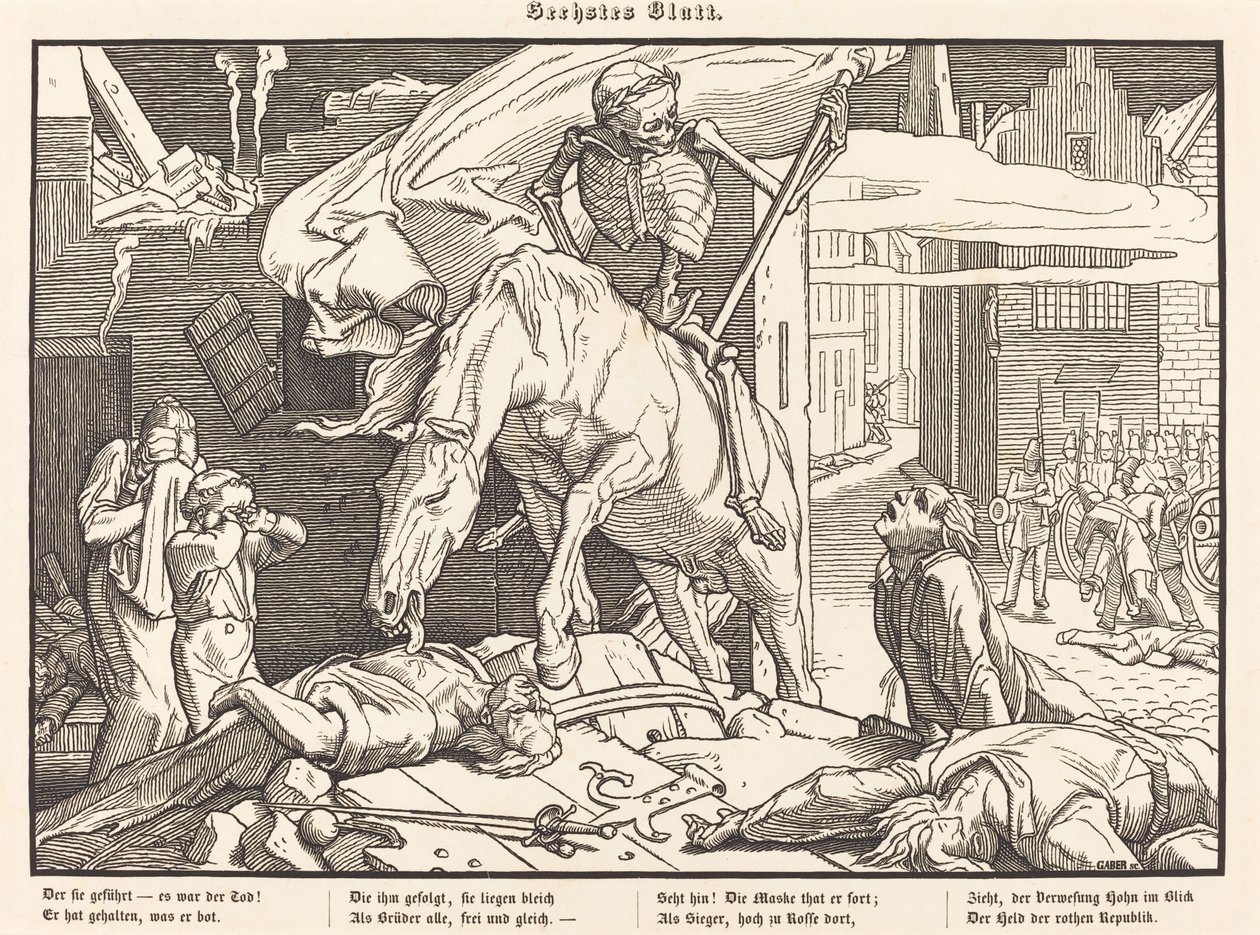 Auch ein Todtentanz VI de Alfred Rethel