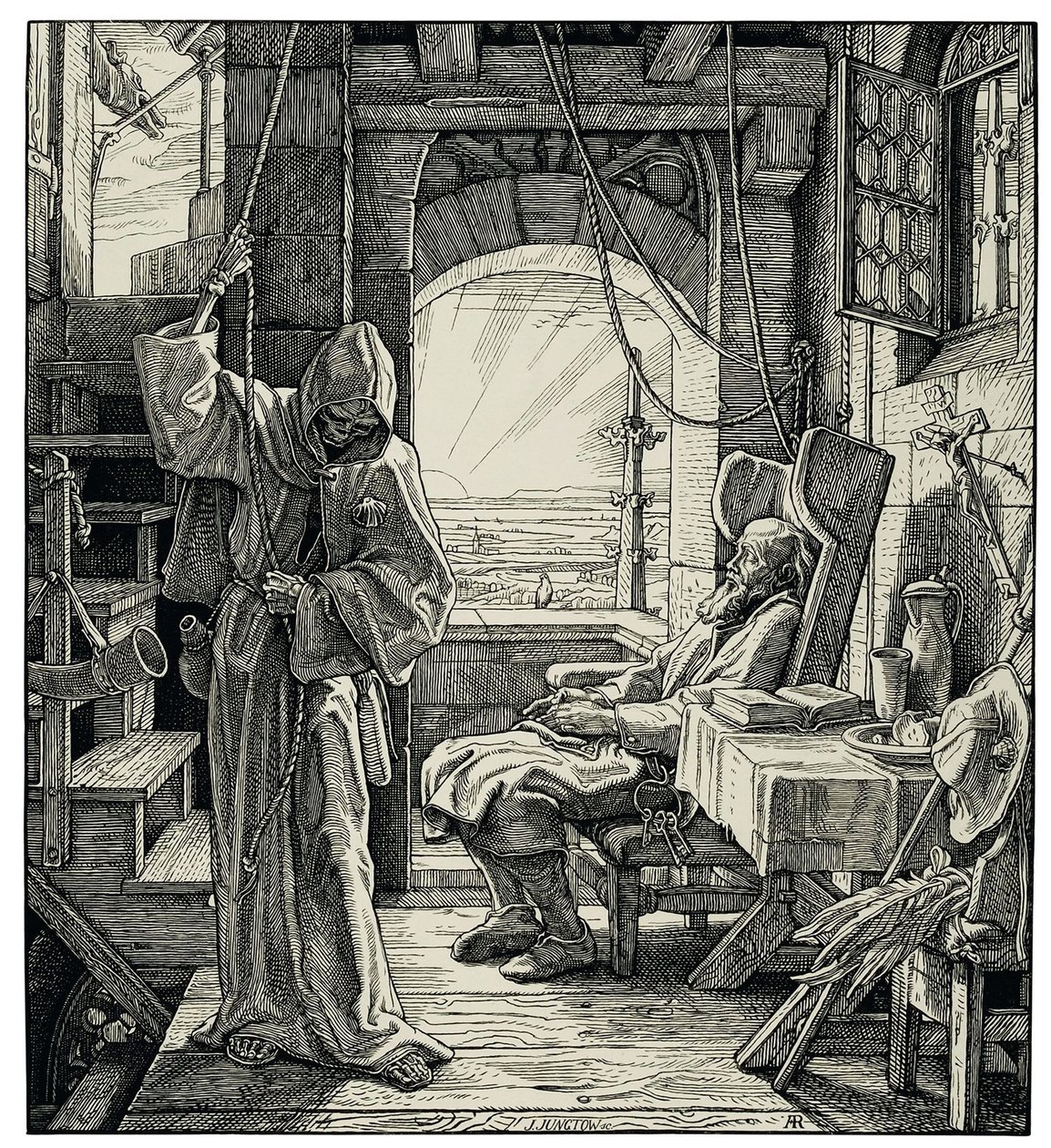 La Muerte como amigo, 1851 de Alfred Rethel