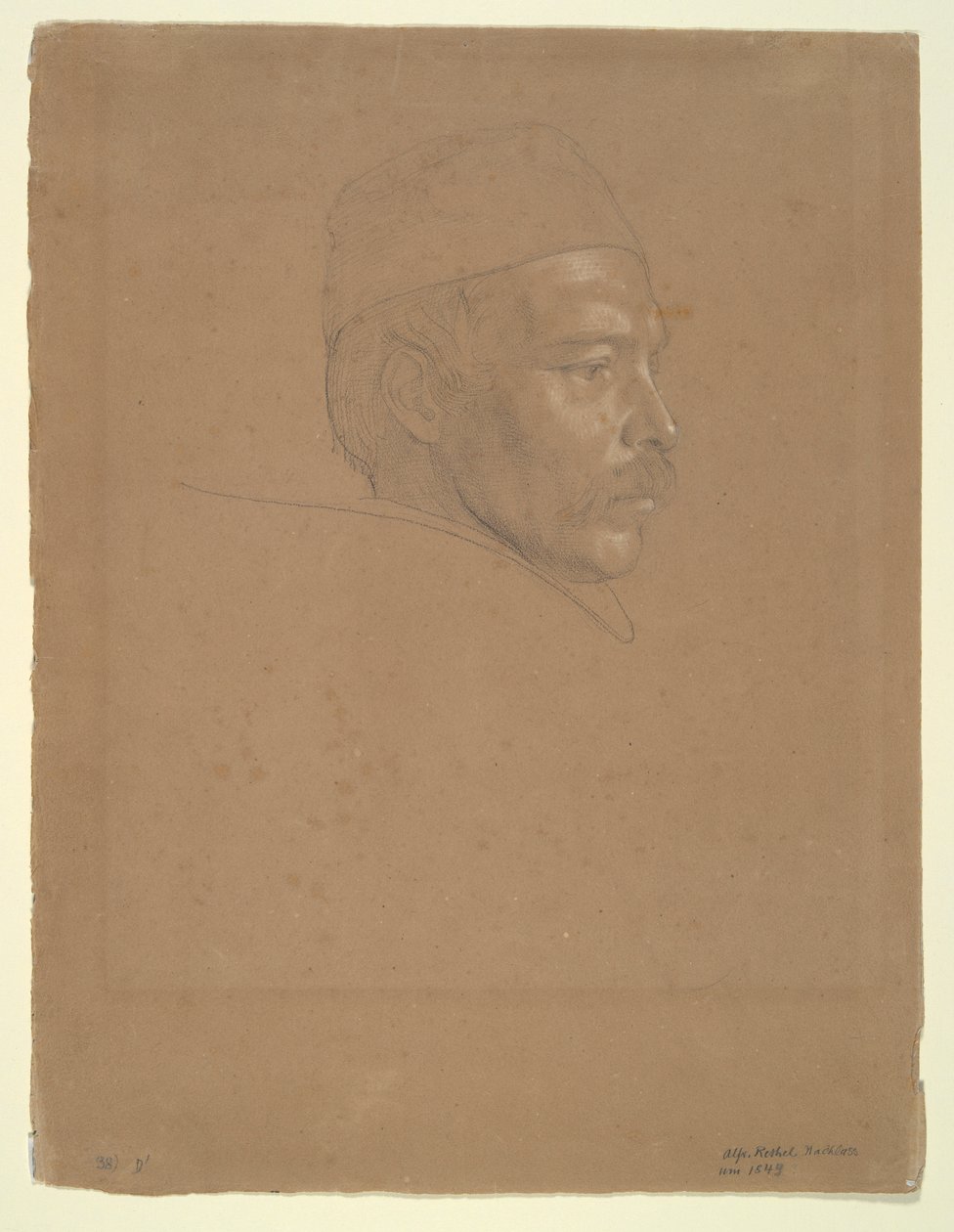 estudio de un hombre de Alfred Rethel