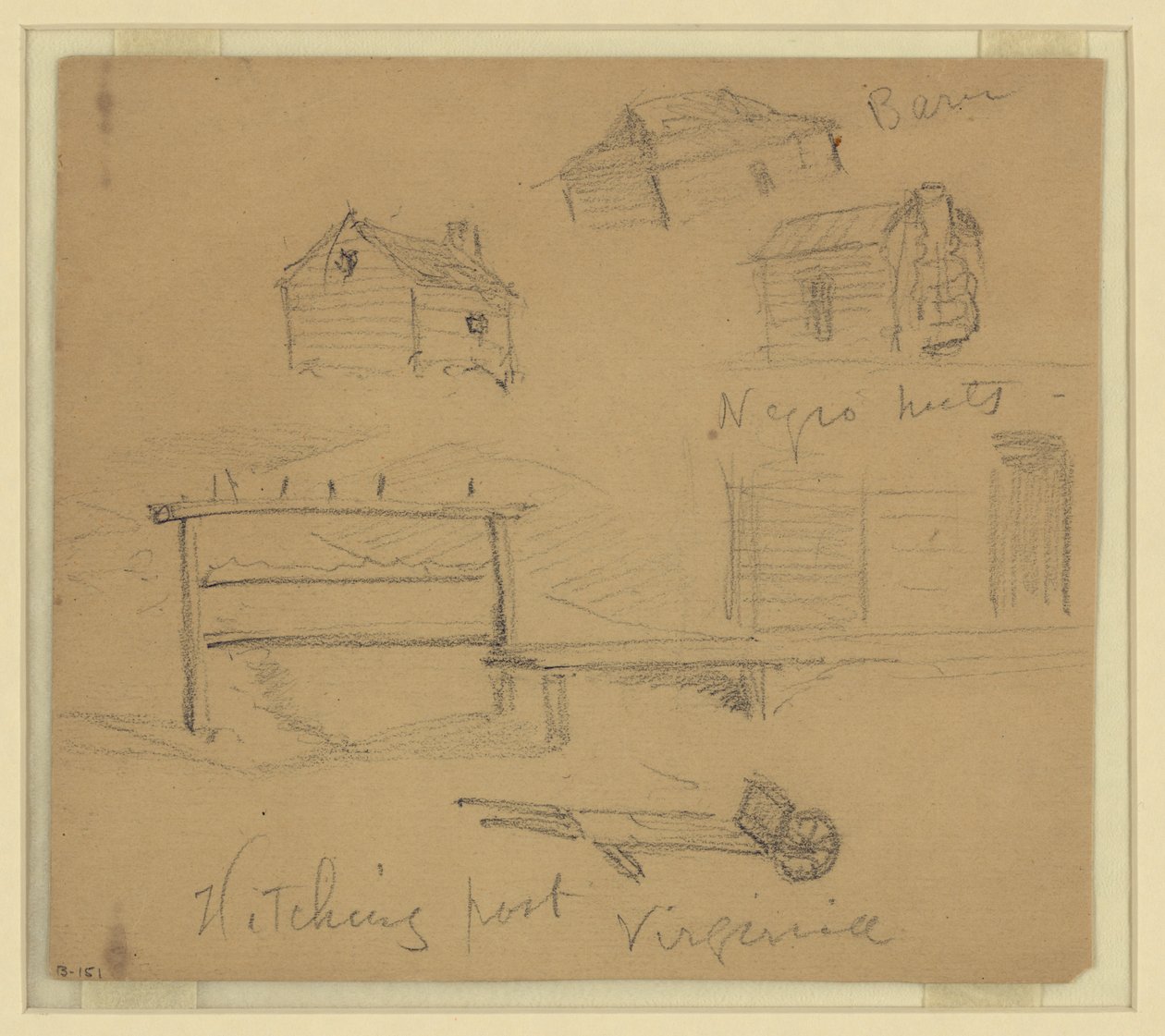 Poste de amarre, Virginia de Alfred Rudolph Waud