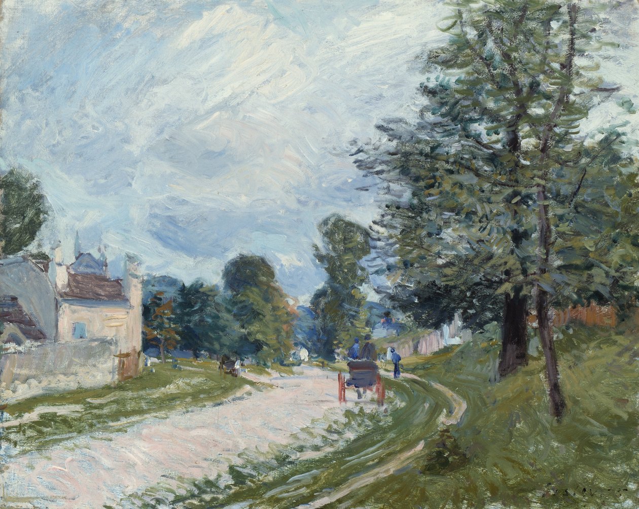 Una curva en el camino de Alfred Sisley