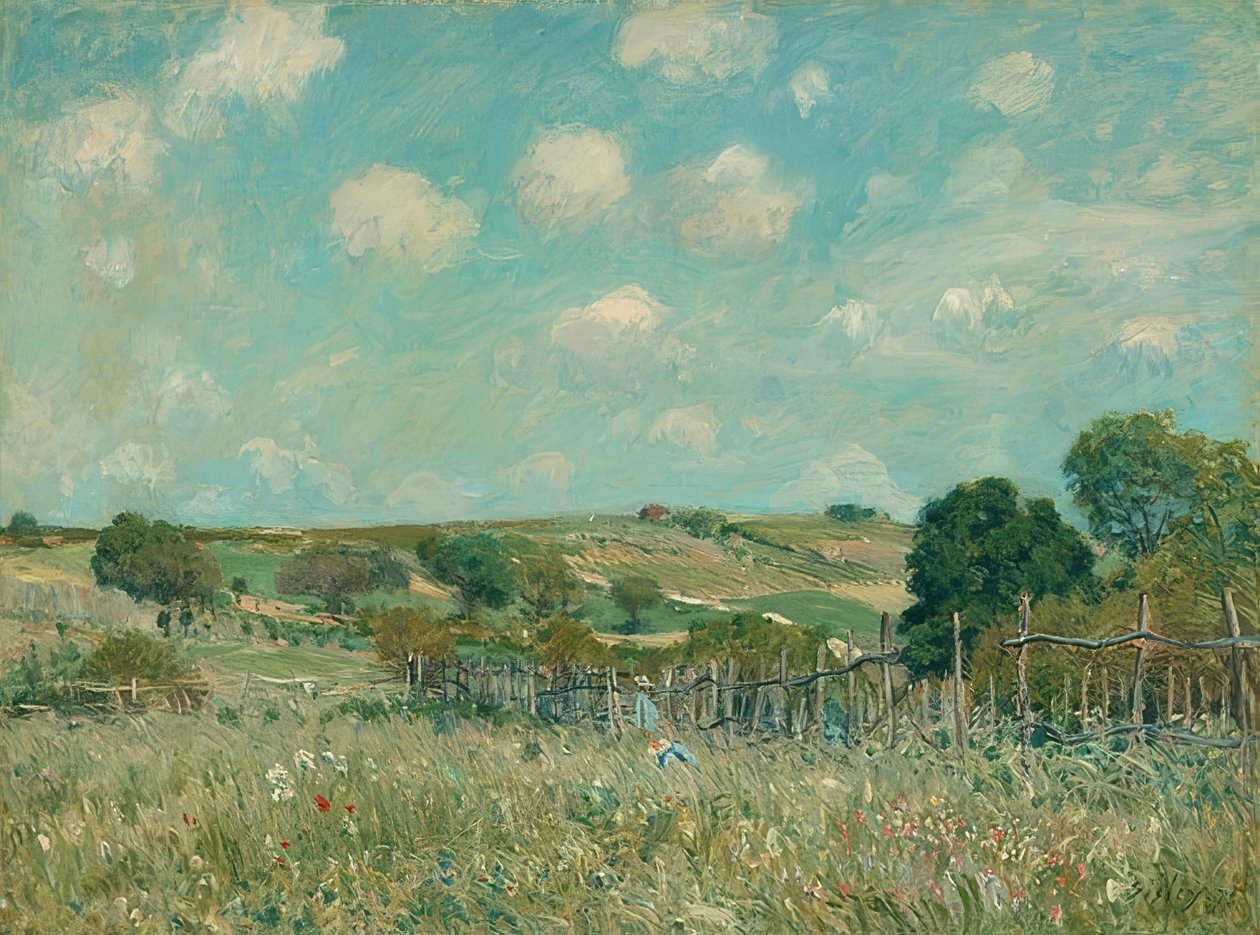El prado, 1875 de Alfred Sisley