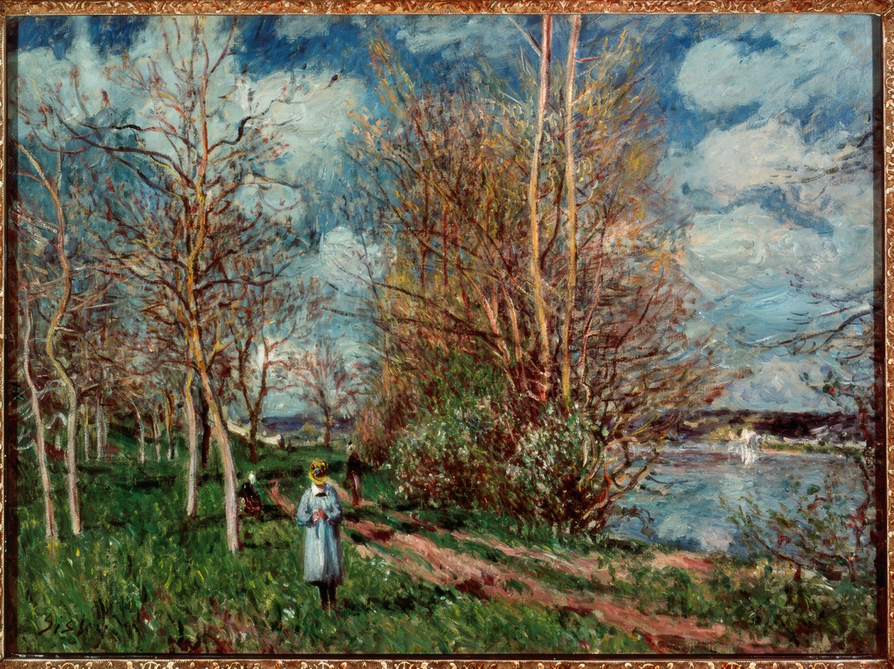 Los pequeños prados en primavera de Alfred Sisley