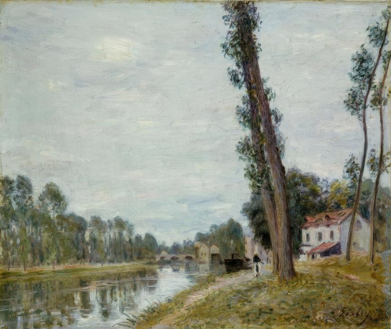 Paisaje fluvial de Alfred Sisley