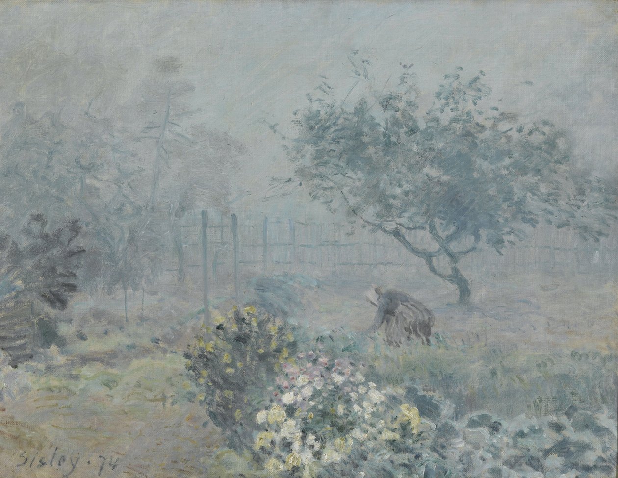 Niebla, Voisins, 1874 de Alfred Sisley