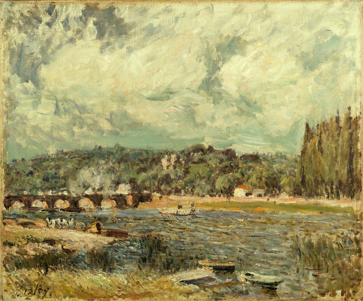 Le Pont de Sevres de Alfred Sisley