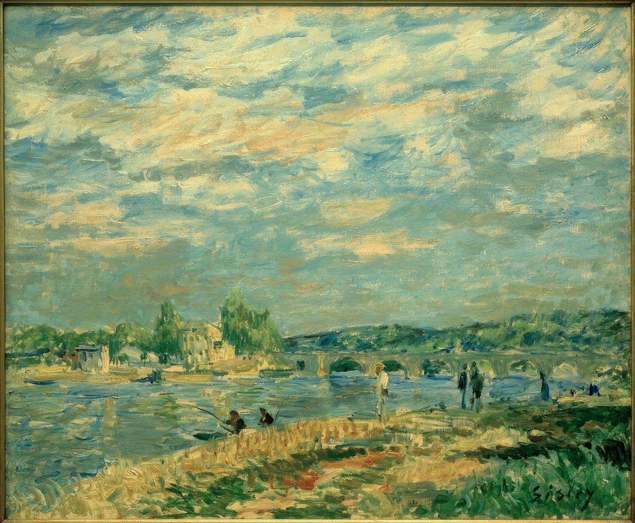 El puente de Sèvres de Alfred Sisley