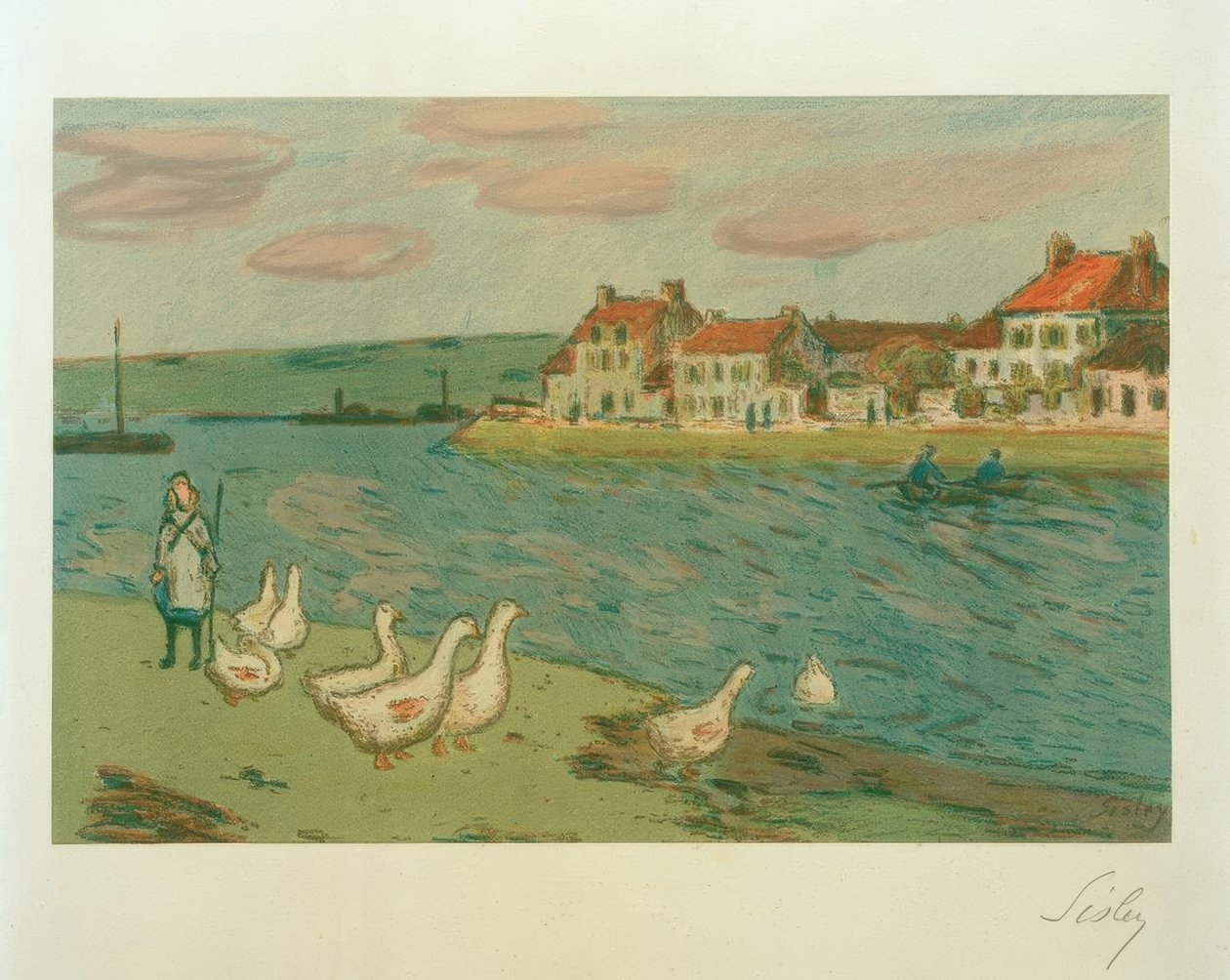 Los gansos de Alfred Sisley