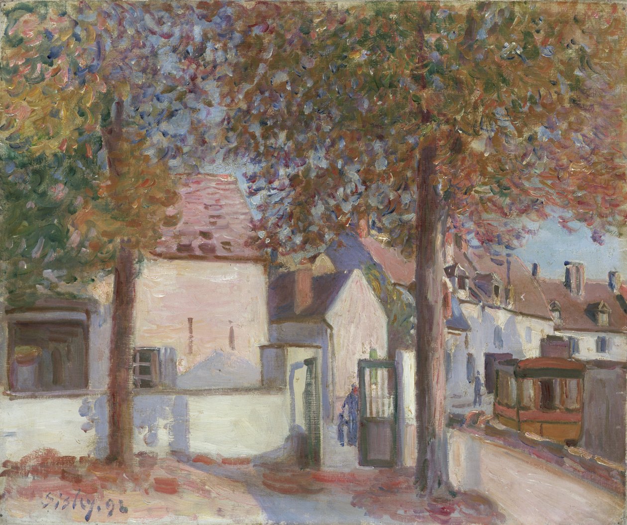 Moret-sur-Loing Rue de Fosses de Alfred Sisley