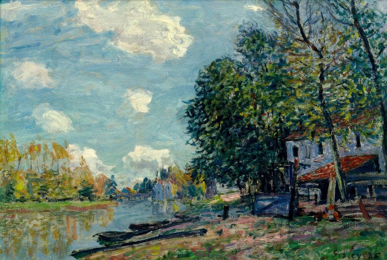 Moret - Orillas del Loing de Alfred Sisley