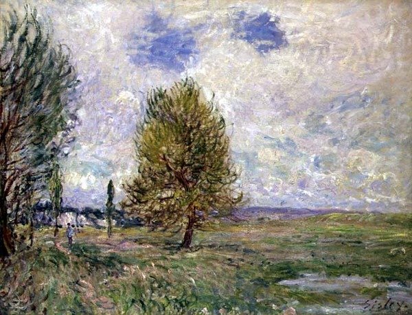 Llanura en Veneux de Alfred Sisley