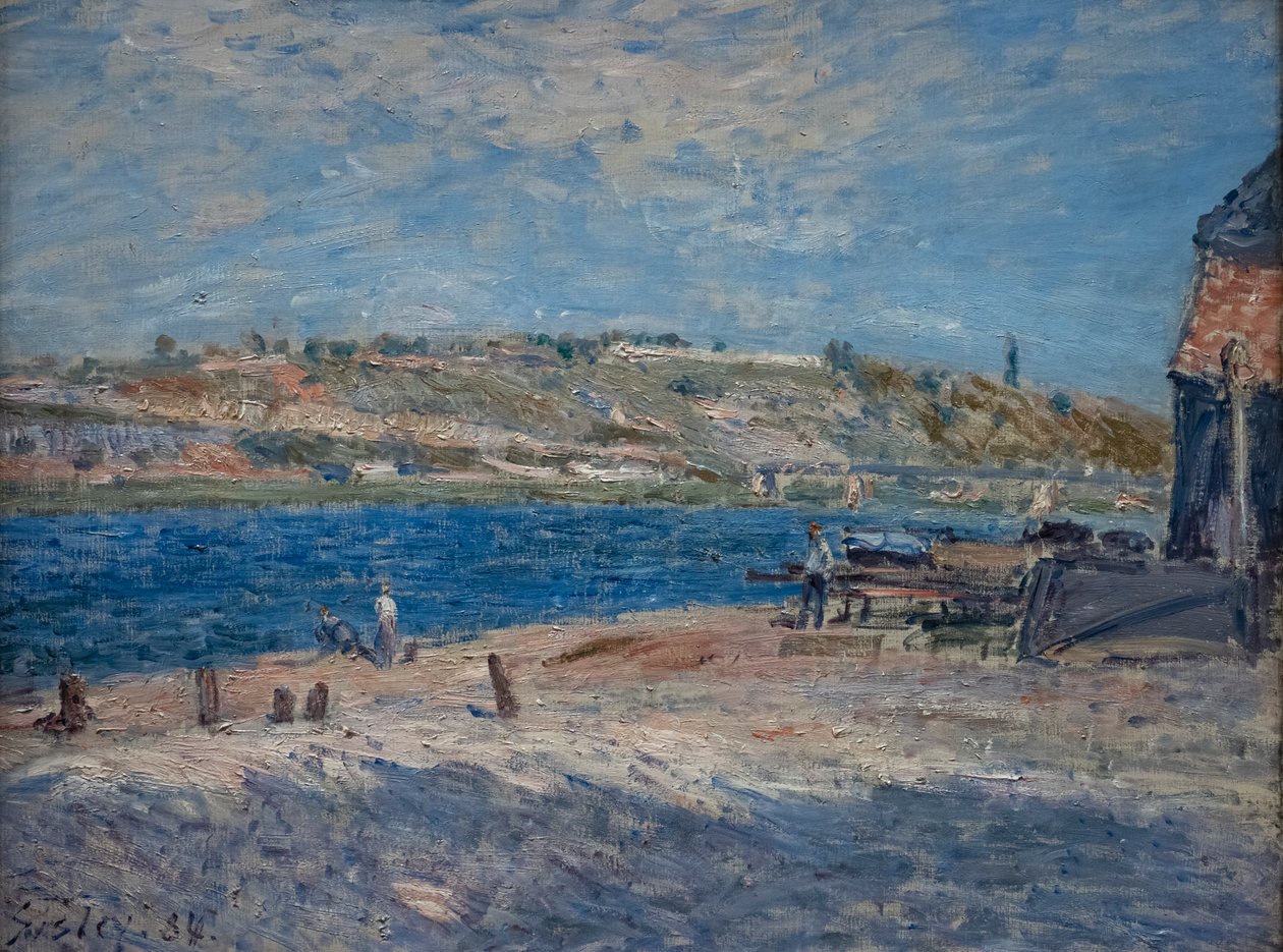 Riberas de Saint-Mammès de Alfred Sisley