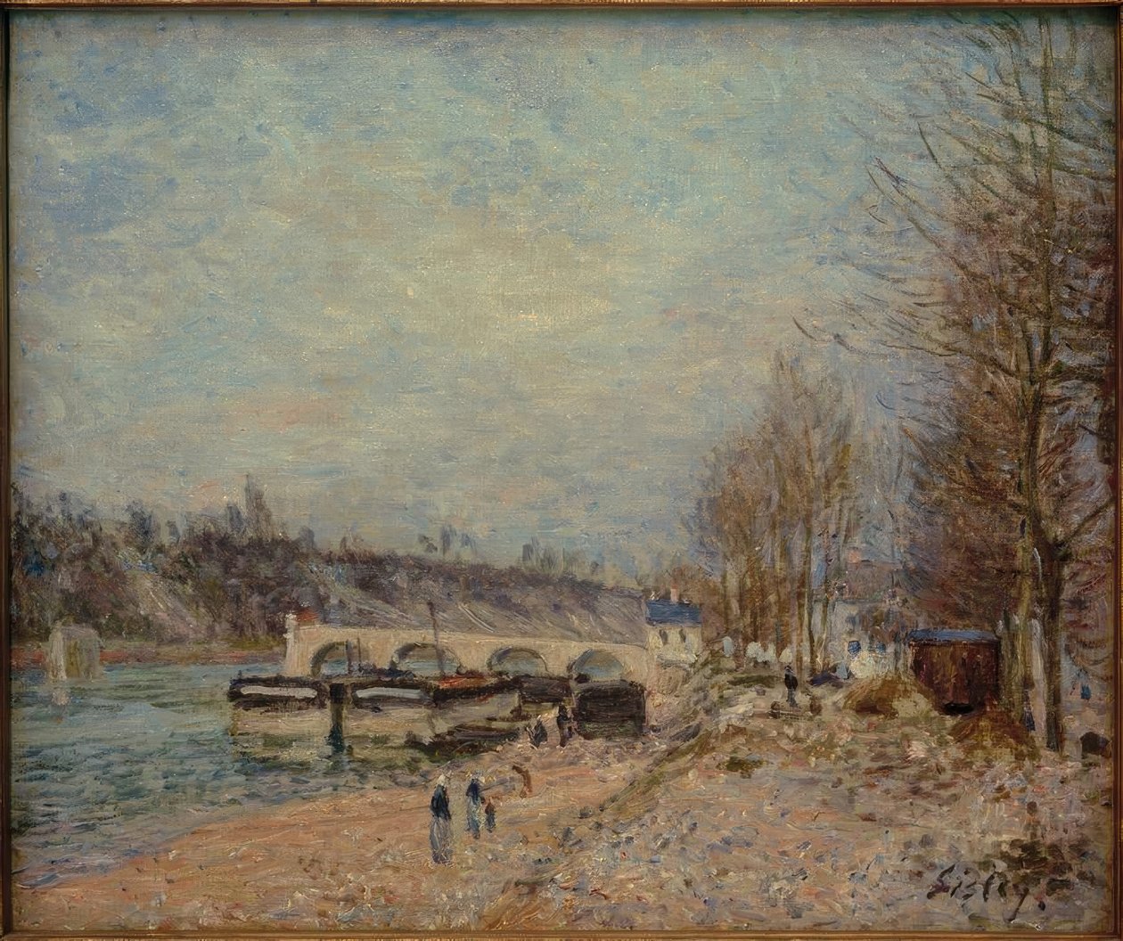 Saint-Mammès - Tiempo gris de Alfred Sisley