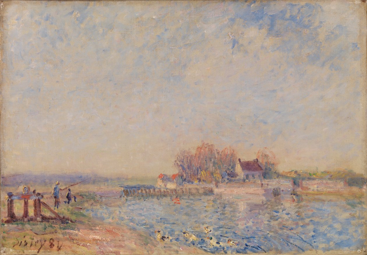 Canal Saint Mammes-Loing (Canal Saint Mammes-Loing) de Alfred Sisley