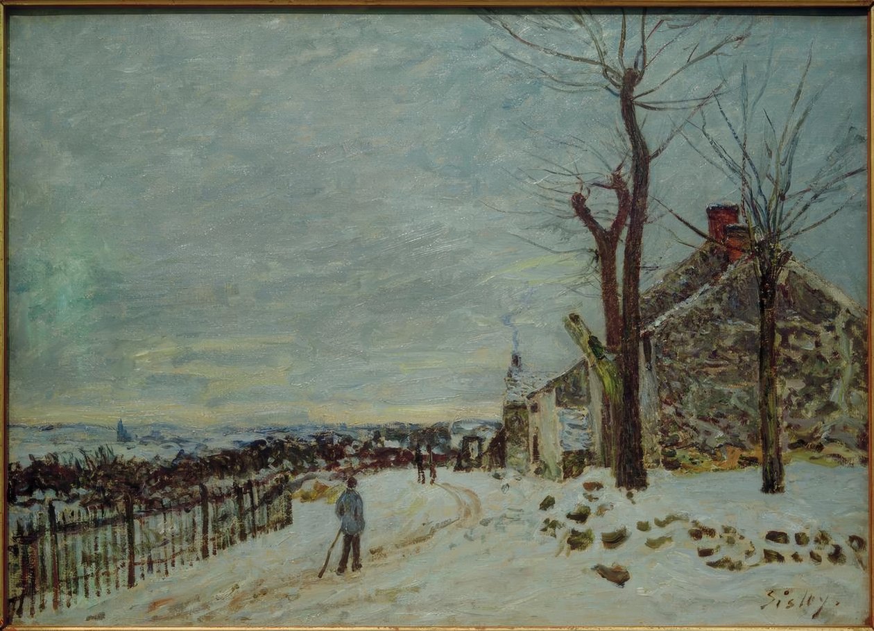 Tiempo de nieve en Veneux-Nadon de Alfred Sisley