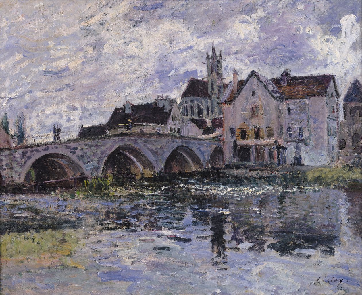 El Puente de Moret-sur-Loing, 1887 de Alfred Sisley
