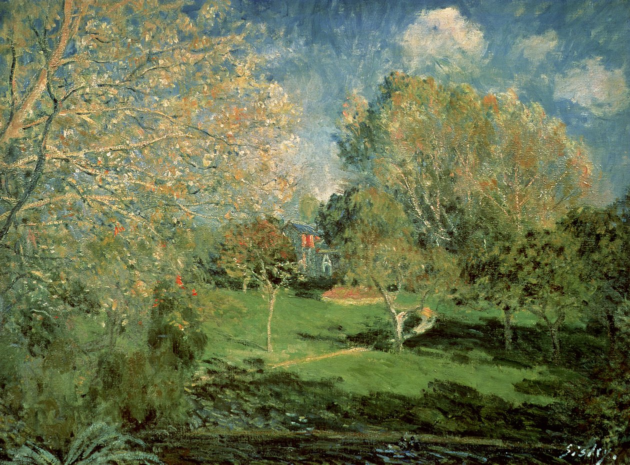 El jardín de la familia Hoschede, 1881 de Alfred Sisley