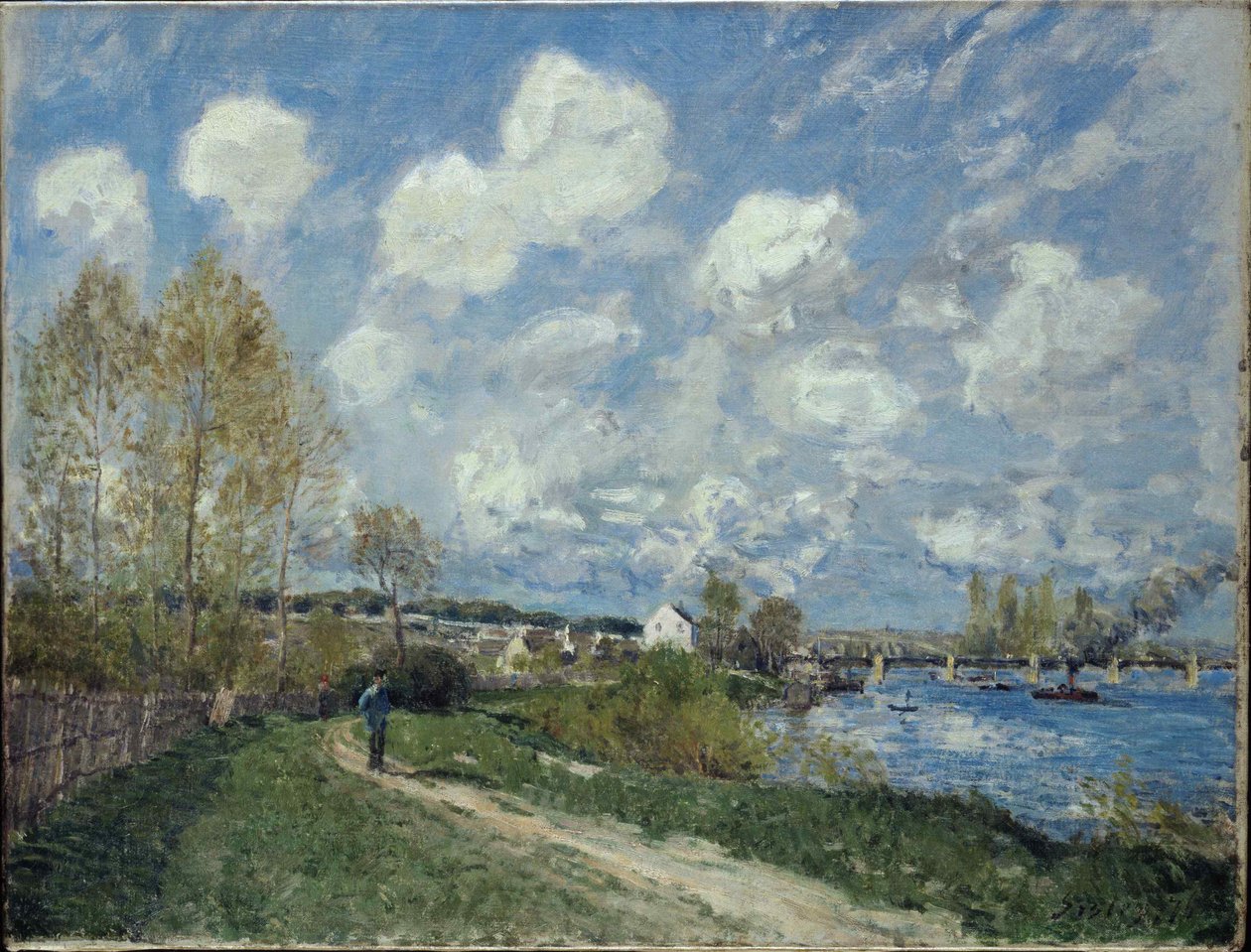 Verano en Bougival, 1876 de Alfred Sisley