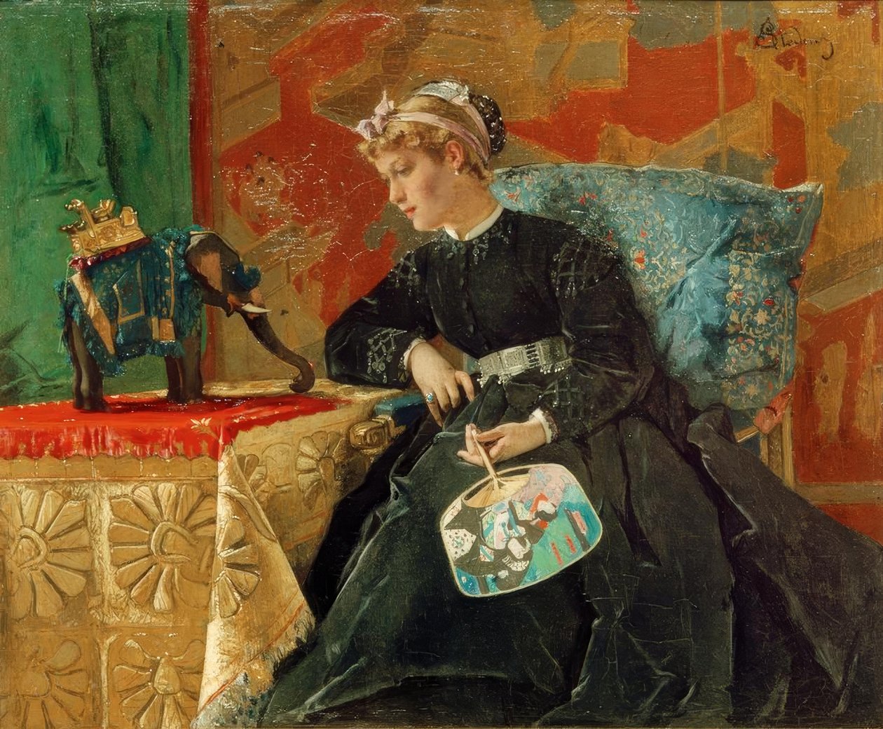 India en París de Alfred Emile Stevens